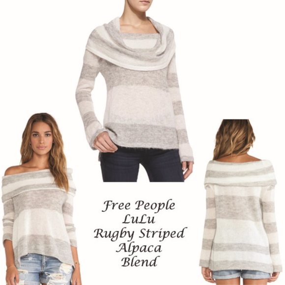 Free People Sweaters - Free People LuLu Rugby Stripe  Sweater-Size Medium